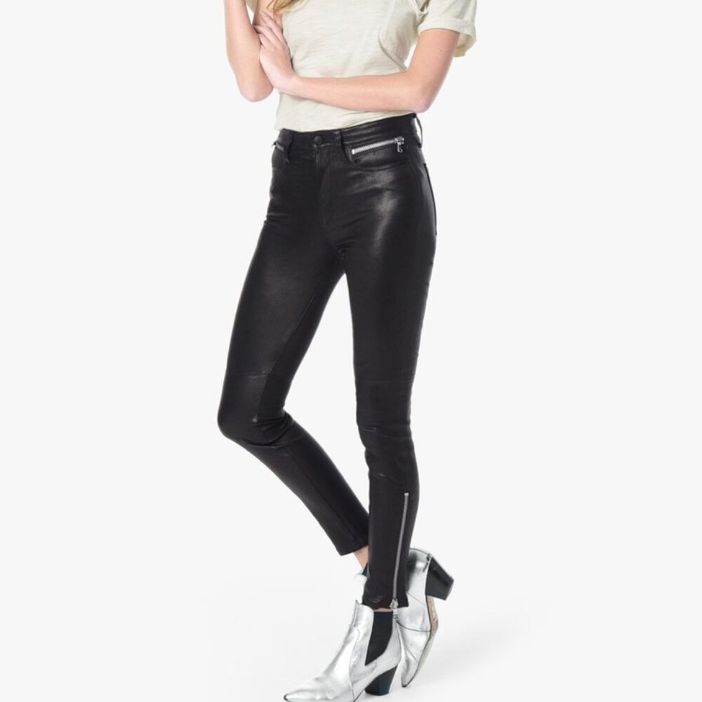 Joe's Jeans Charlie Skinny Leather Pants